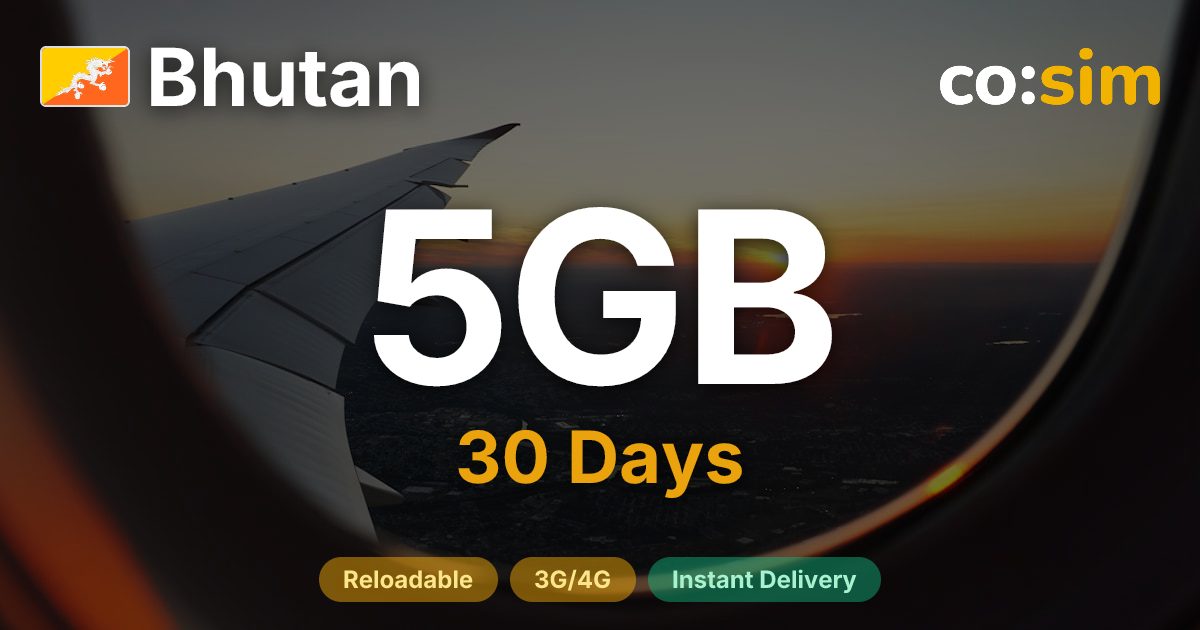 Bhutan eSIM — 5GB