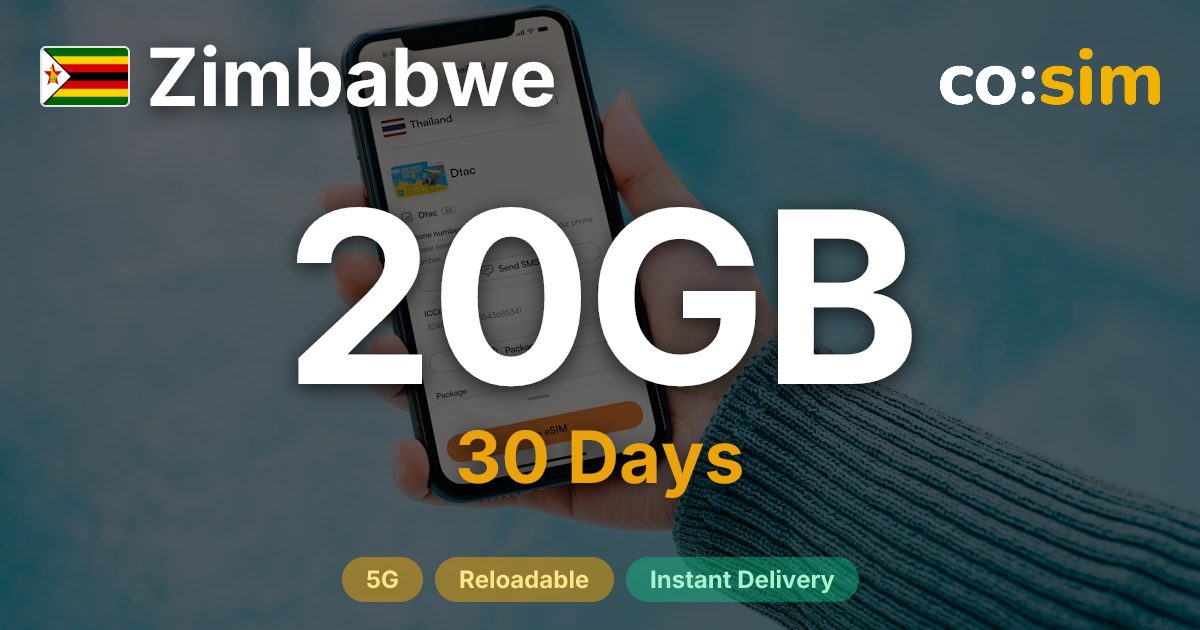 Zimbabwe eSIM — 20GB