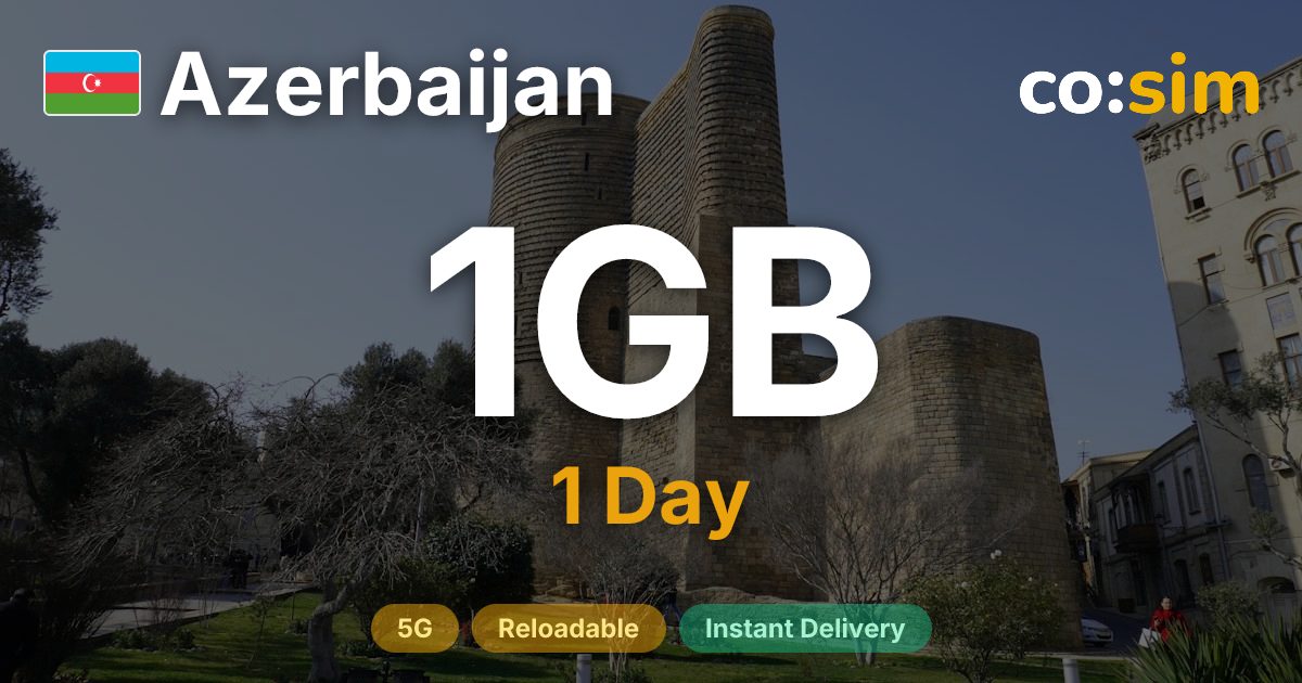 Azerbaiyán eSIM — 1GB+∞