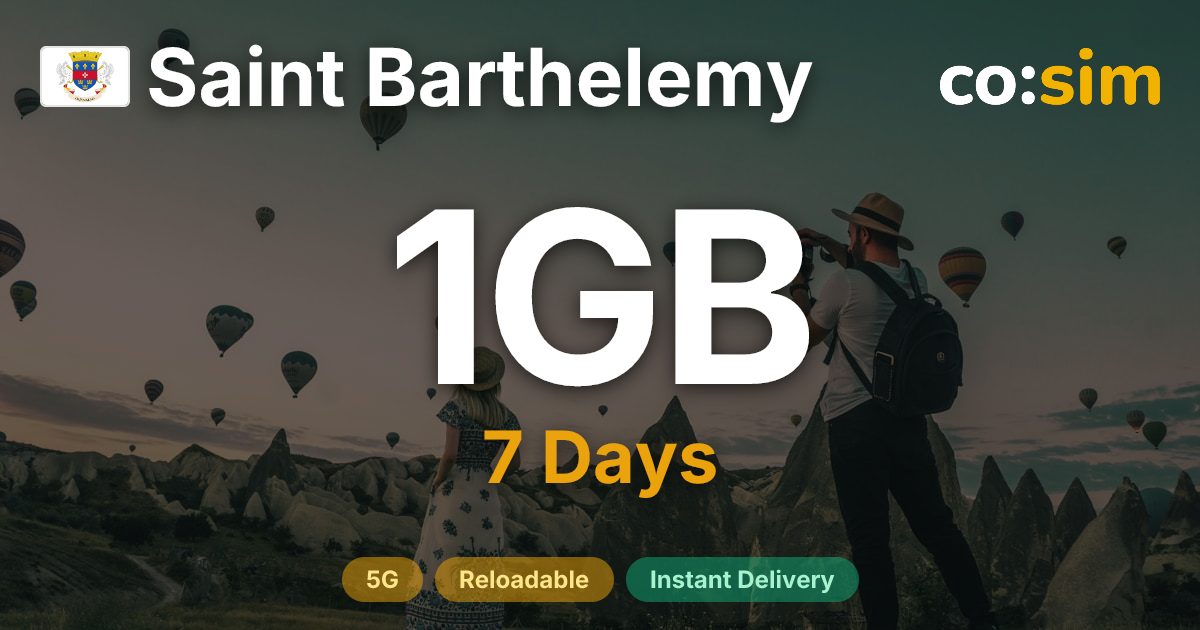 Saint Barthélemy eSIM — 1GB
