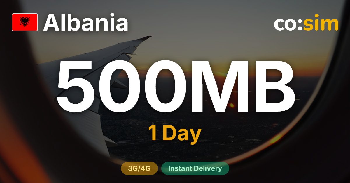 알바니아 eSIM — 500MB+∞
