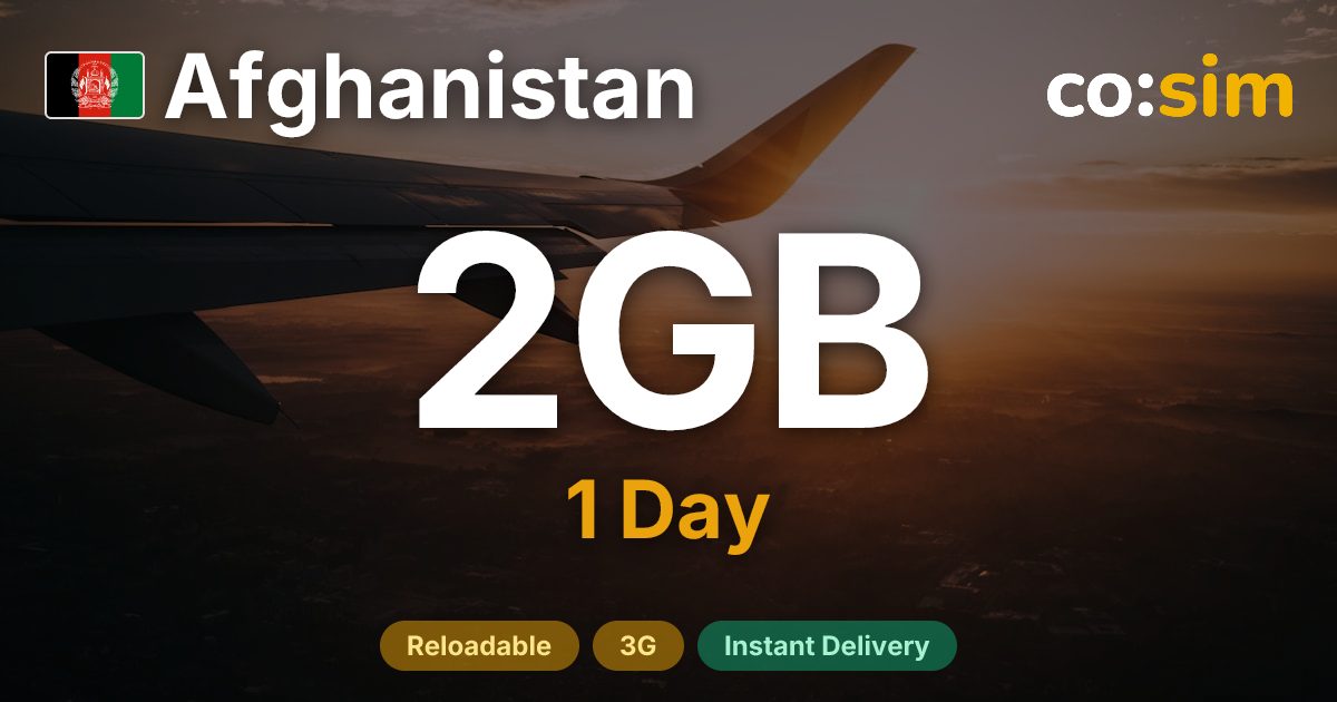 Afghanistan eSIM — 2GB+∞
