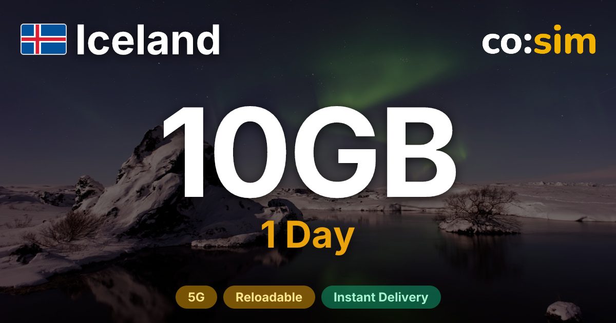 Islande eSIM — 10GB+∞