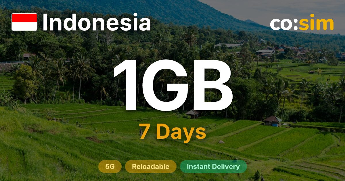 Indonesia eSIM — 1GB