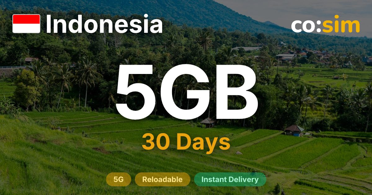 Indonesia eSIM — 5GB