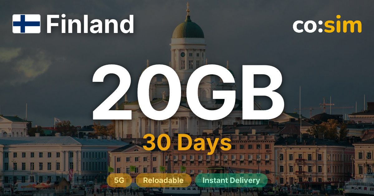 Finland eSIM — 20GB