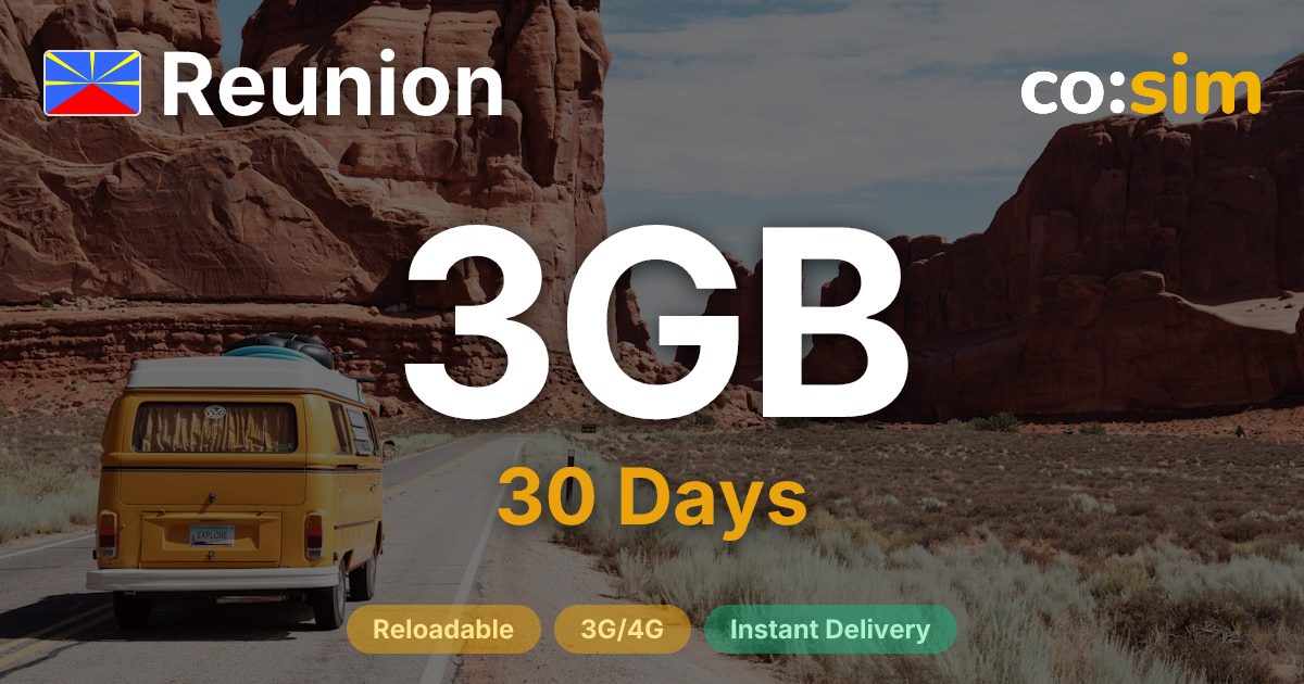 Réunion eSIM — 3GB