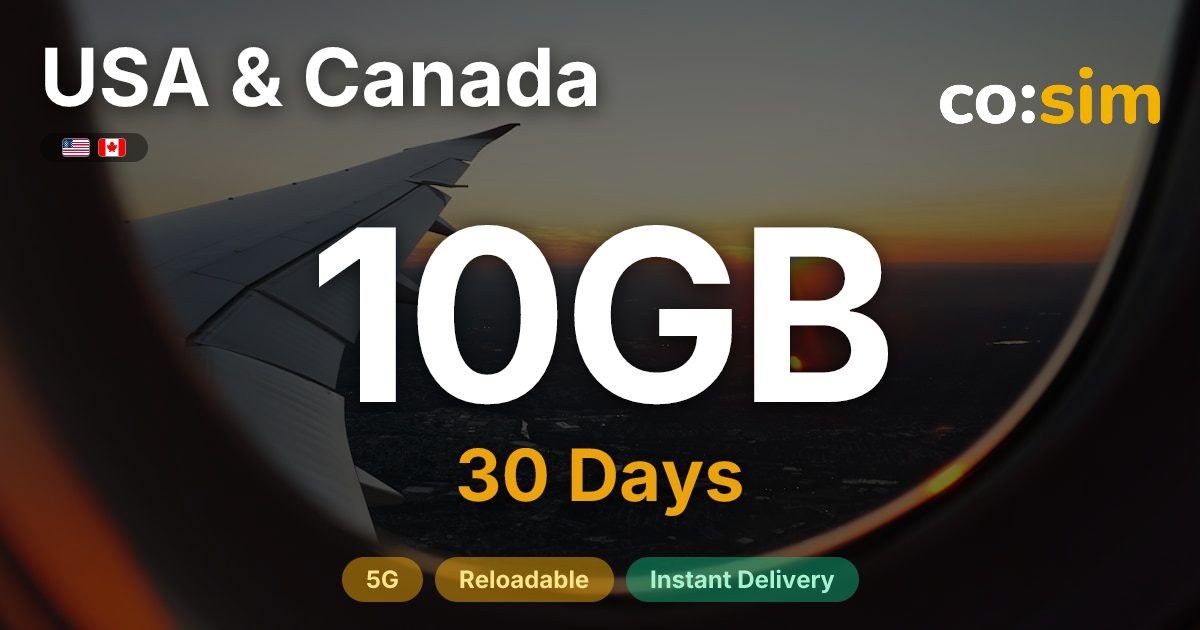 USA & Canada eSIM — 10GB