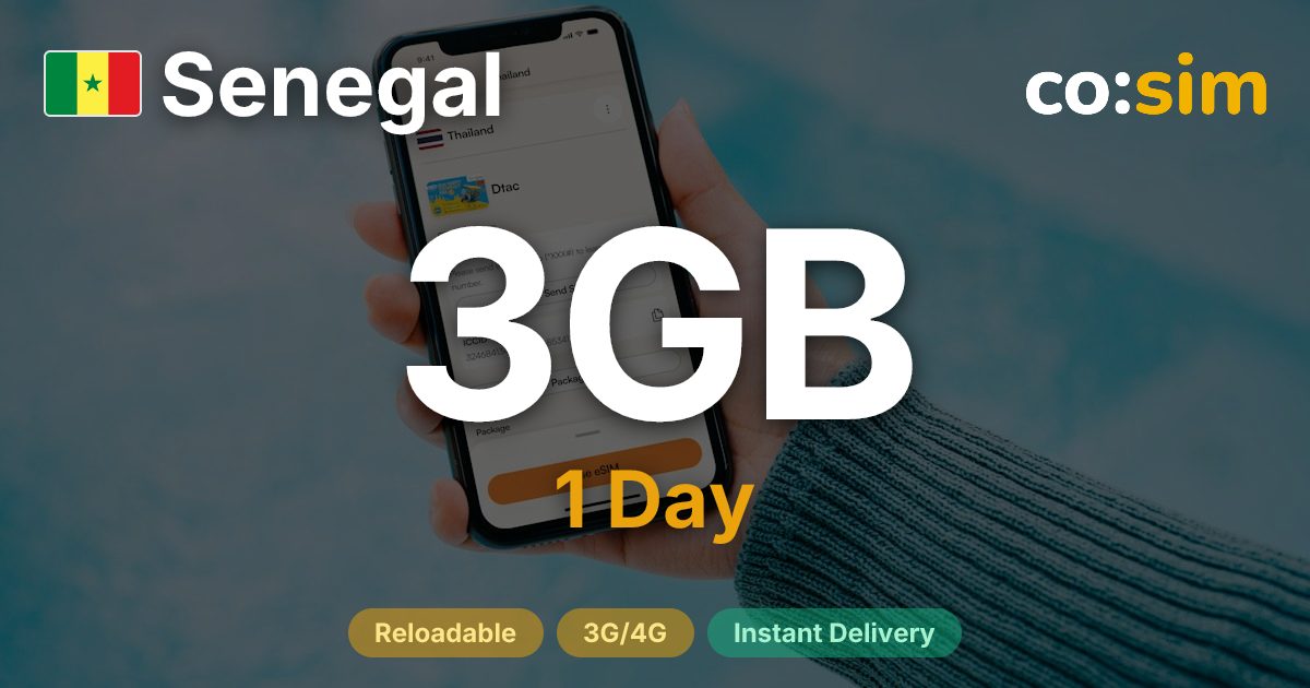 Senegal eSIM — 3GB+∞