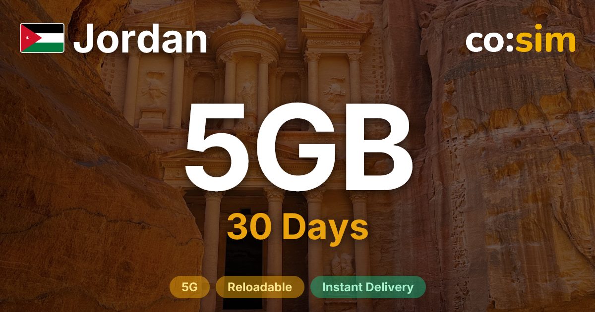 Jordan eSIM — 5GB