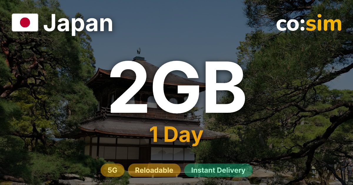 Japan eSIM — 2GB+∞