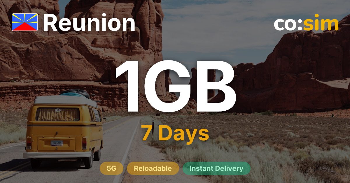 Réunion eSIM — 1GB