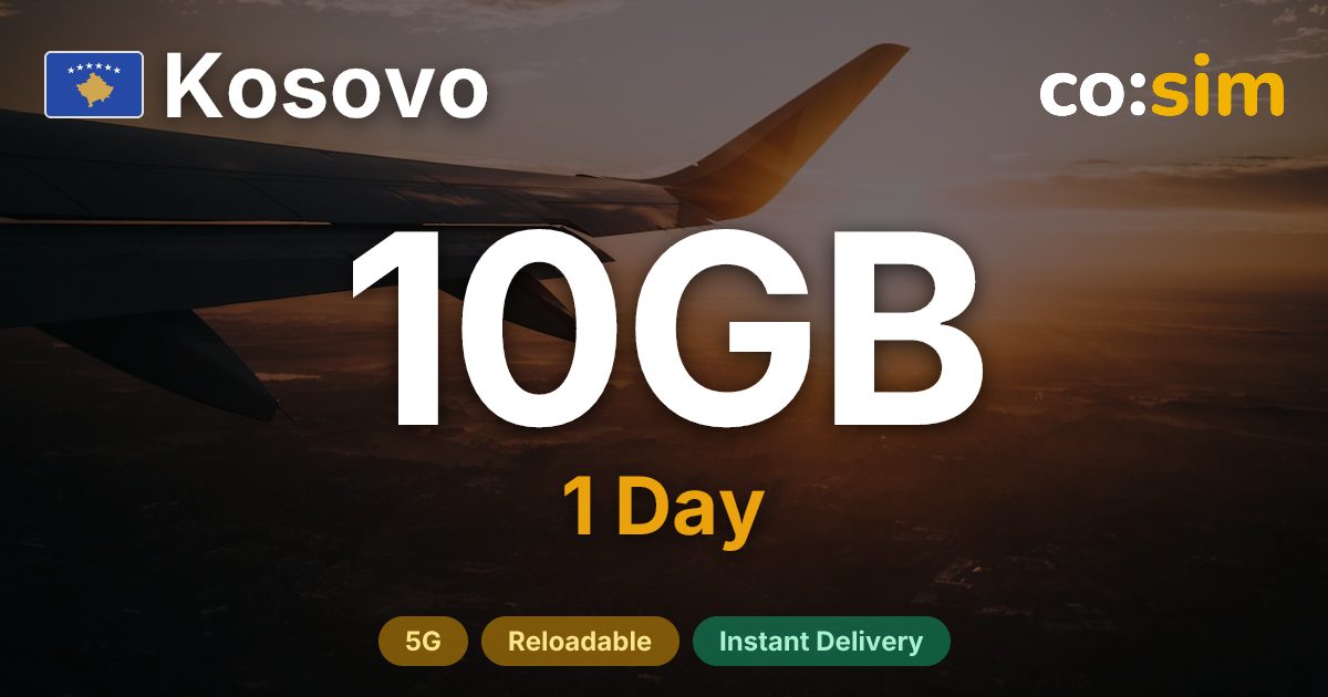Kosovo eSIM — 10GB+∞