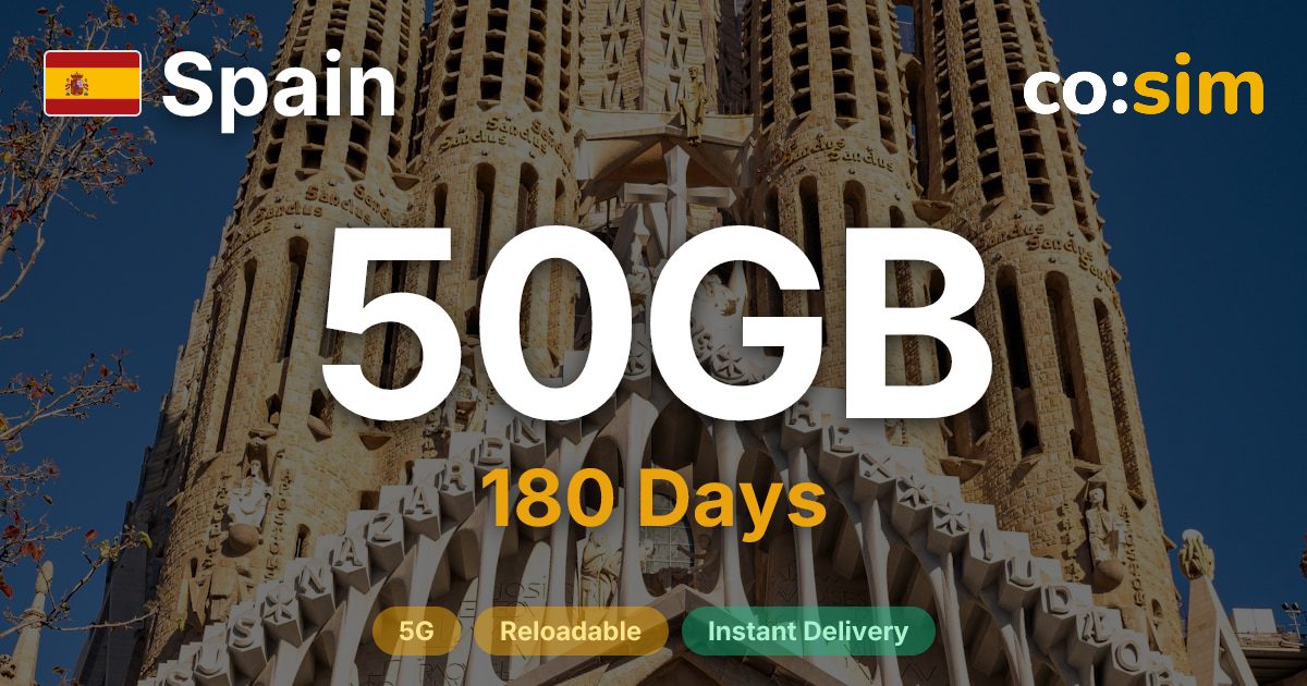 Spain eSIM — 50GB