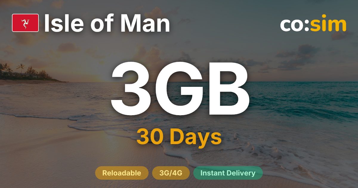 Isle of Man eSIM — 3GB