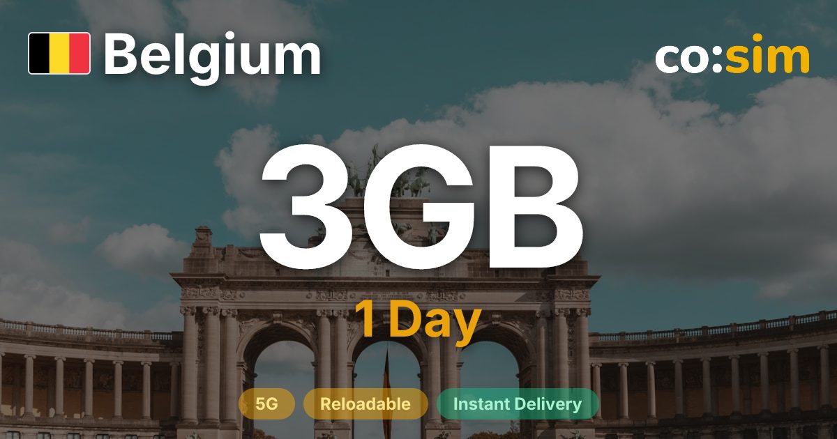 Belgique eSIM — 3GB+∞