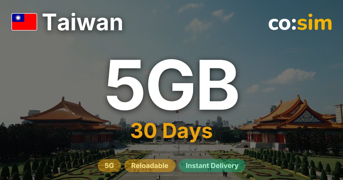 Taiwan eSIM — 5GB