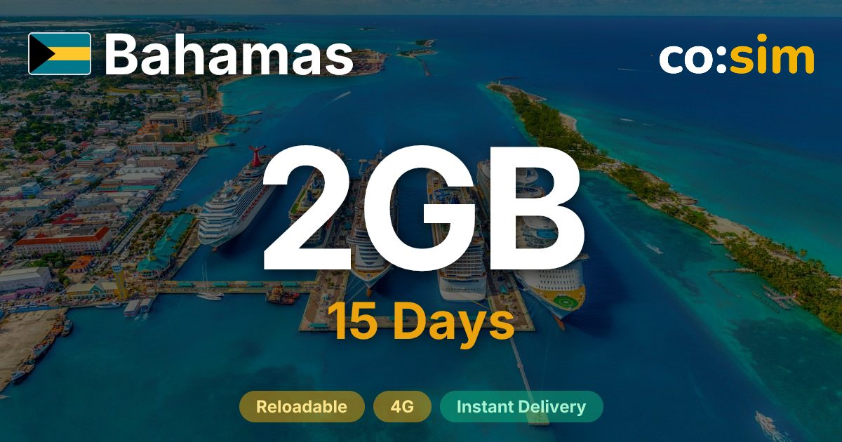 Bahamas eSIM — 2GB