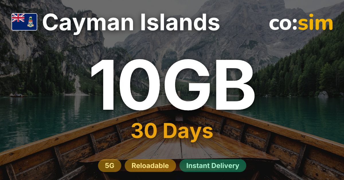 Cayman Islands eSIM — 10GB
