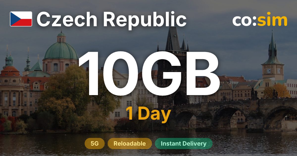 Czechia eSIM — 10GB+∞