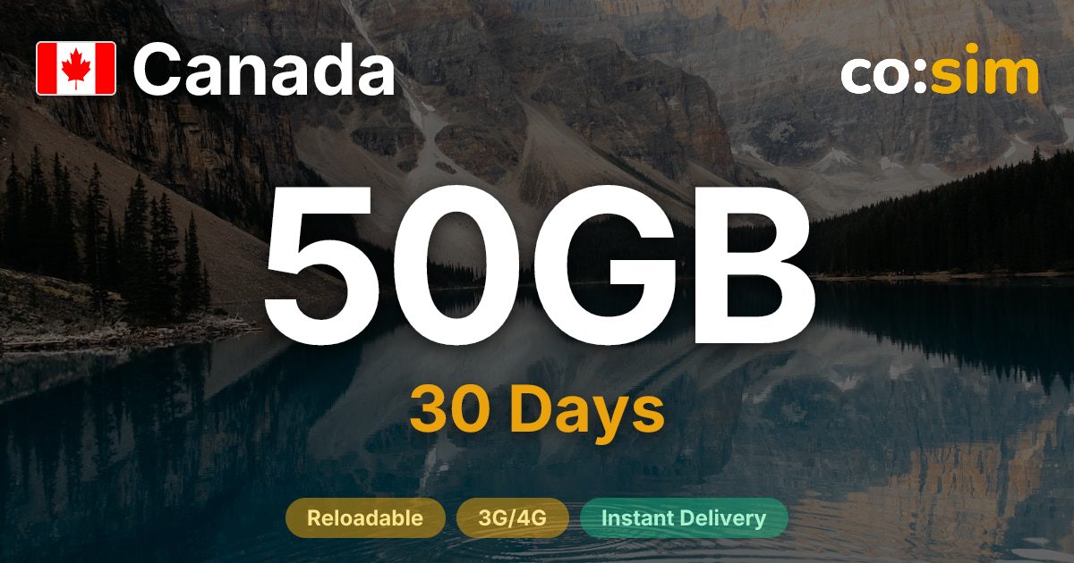 Canada eSIM — 50GB