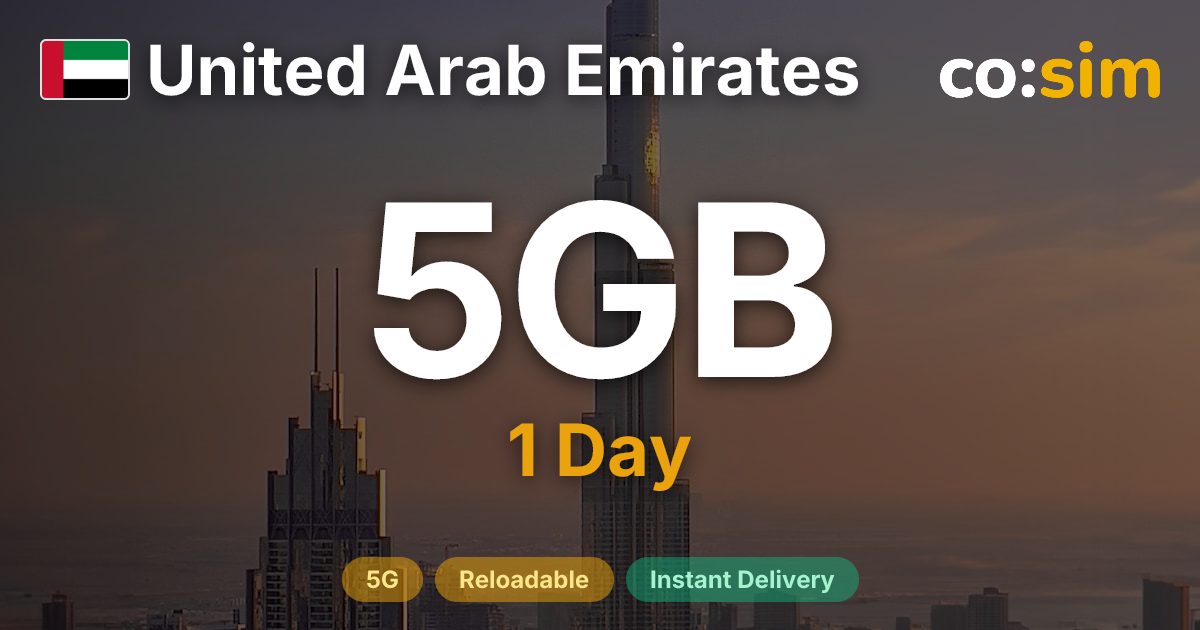 UAE eSIM — 5GB+∞