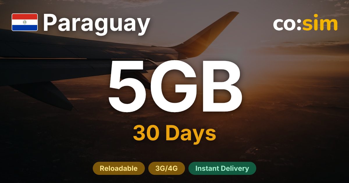 Paraguay eSIM — 5GB