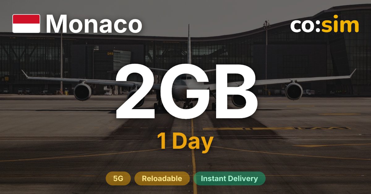 Monaco eSIM — 2GB+∞
