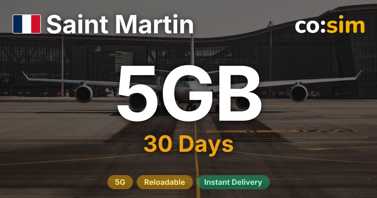 Saint Martin eSIM — 5GB