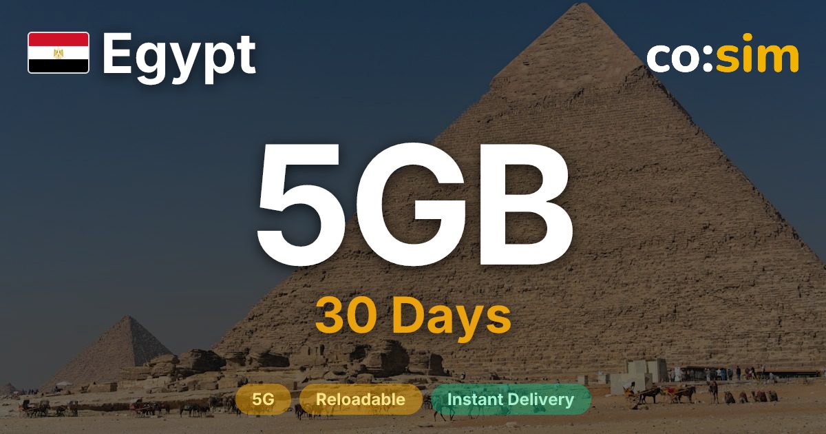 Egipto eSIM — 5GB