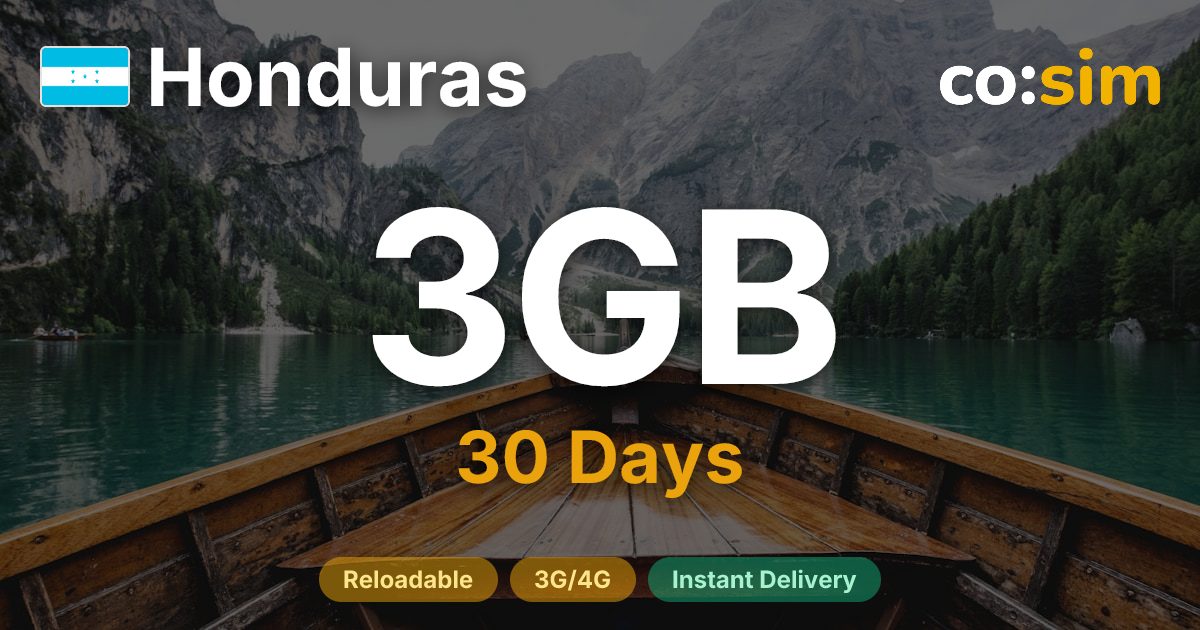 Honduras eSIM — 3GB