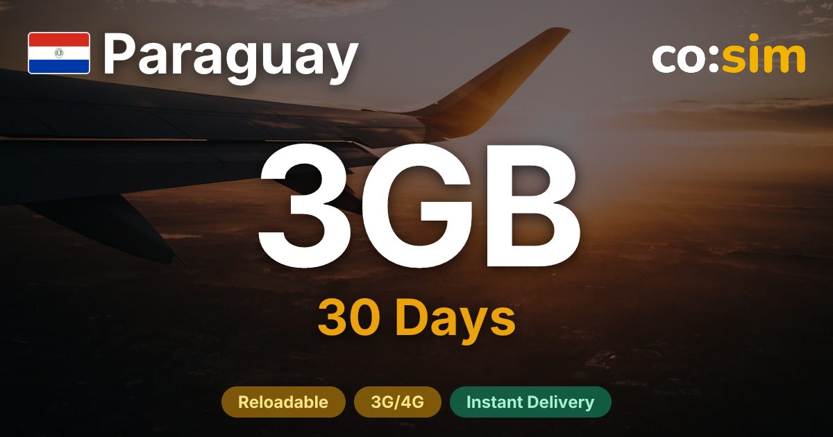 Paraguay eSIM — 3GB