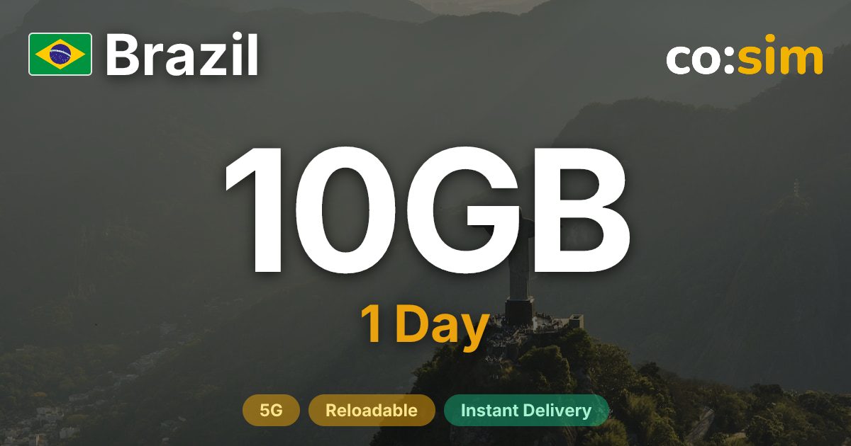 Brazil eSIM — 10GB+∞