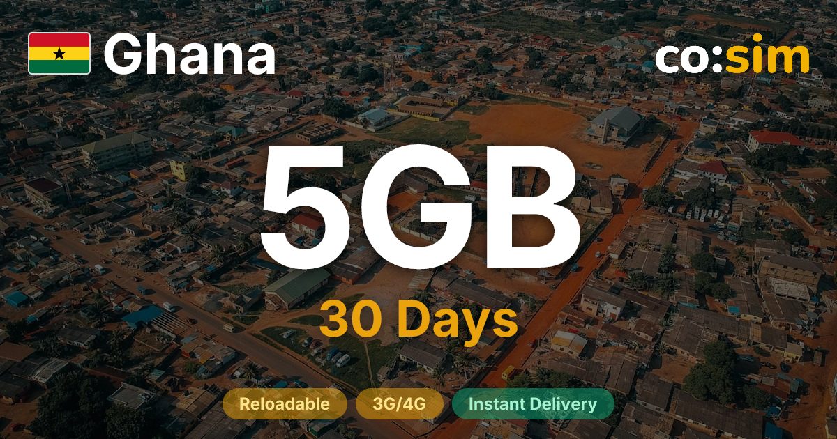 ガーナ eSIM — 5GB