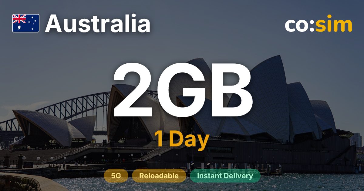 Australia eSIM — 2GB+∞