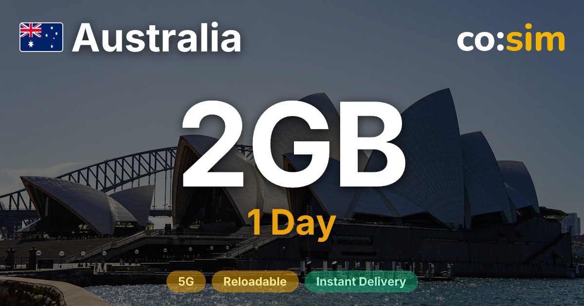 Australia eSIM — 2GB+∞