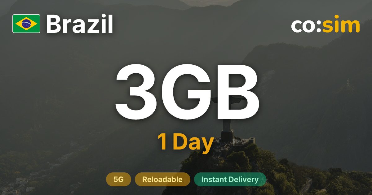 Brazil eSIM — 3GB+∞