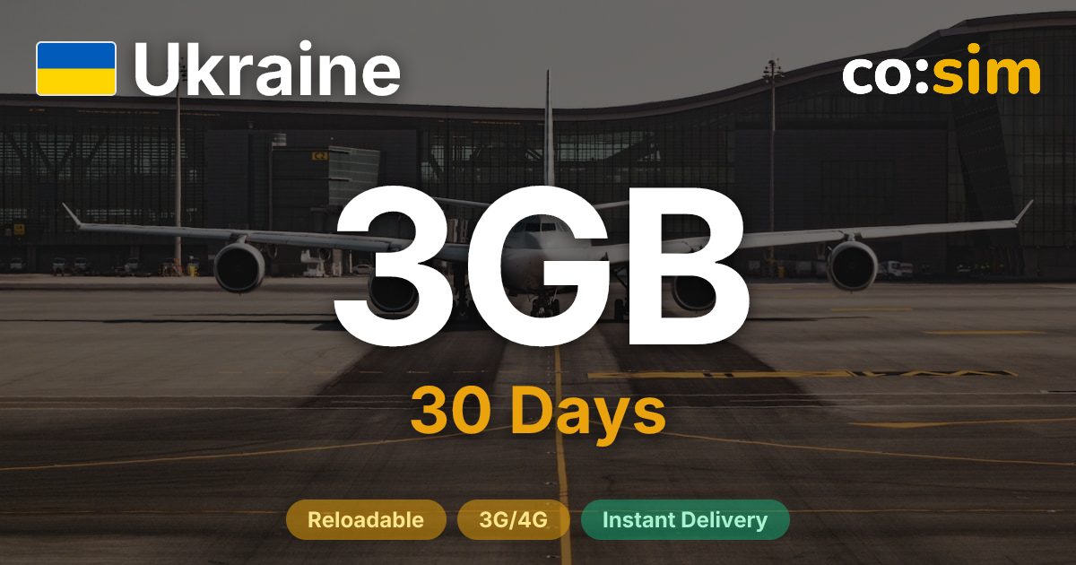 Ukraine eSIM — 3GB