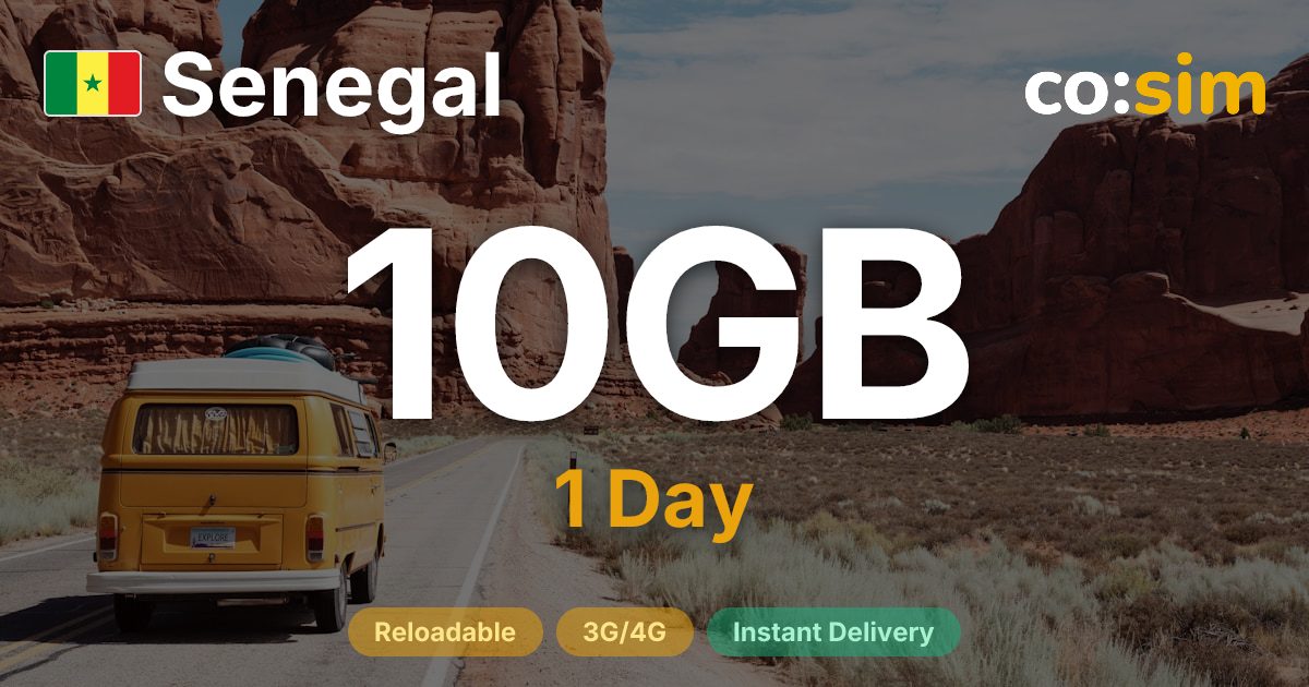 세네갈 eSIM — 10GB+∞