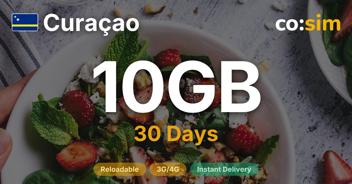 Curaçao eSIM — 10GB