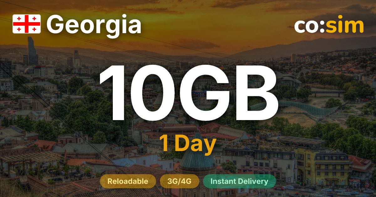 ジョージア eSIM — 10GB+∞