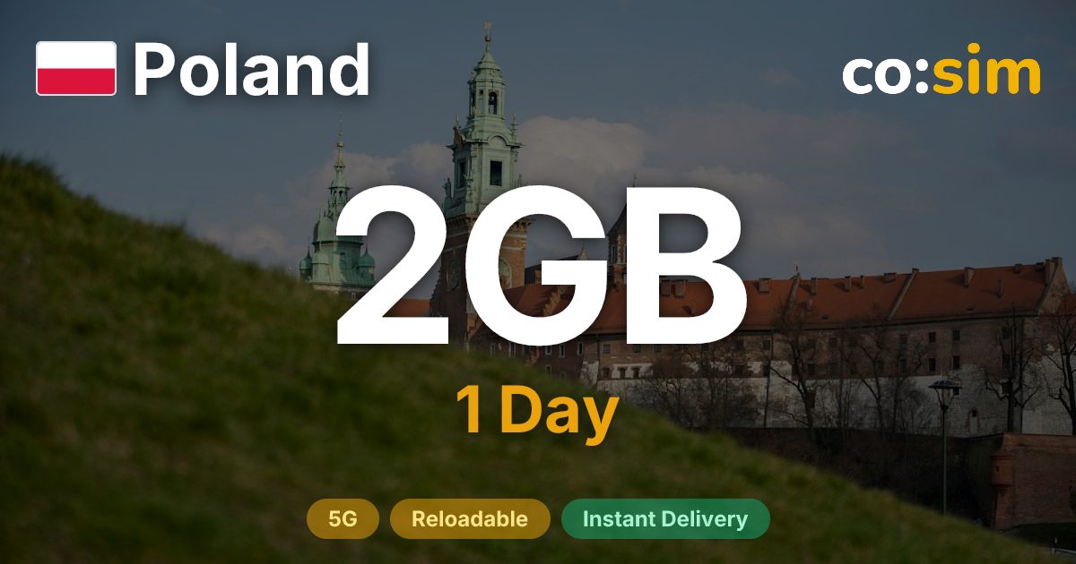 Polen eSIM — 2GB+∞