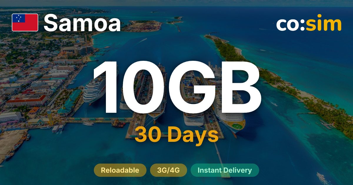 Samoa eSIM — 10GB