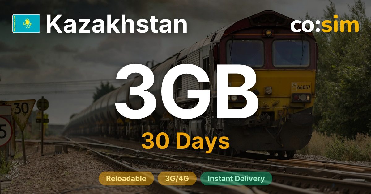 Kasachstan eSIM — 3GB