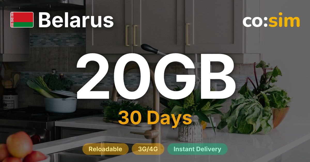 Belarus eSIM — 20GB