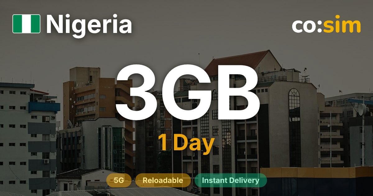 Nigeria eSIM — 3GB+∞