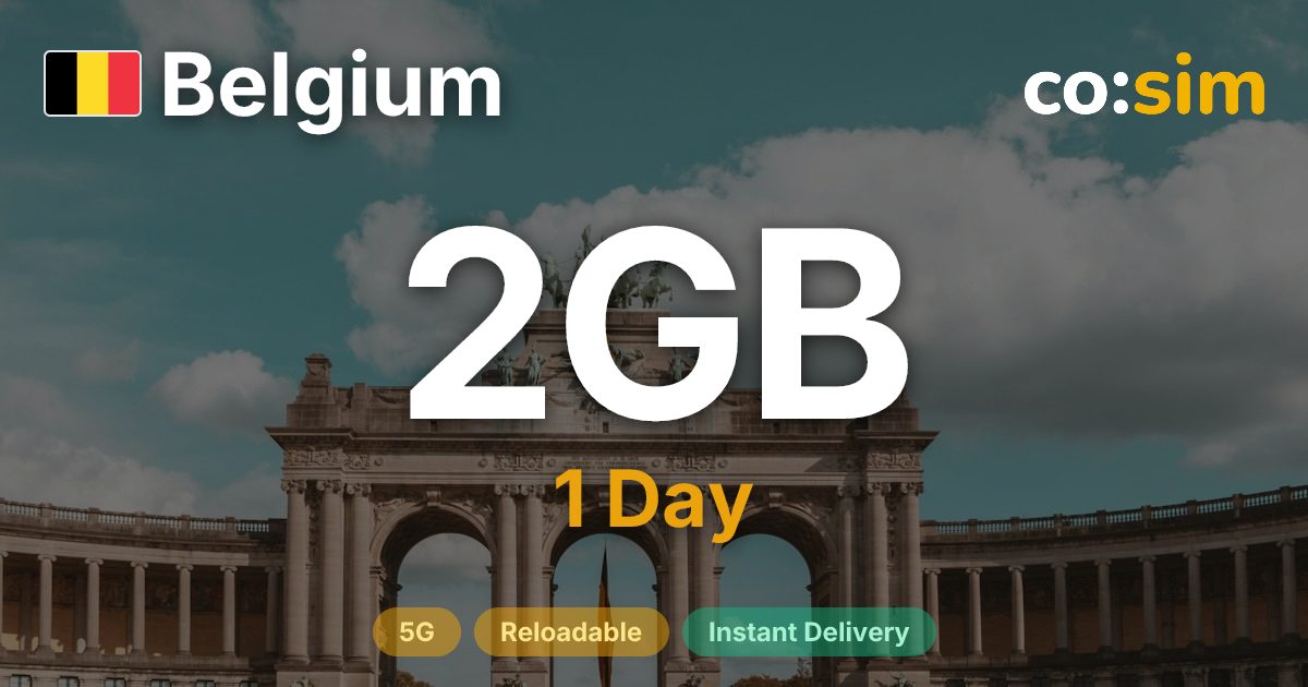 Bélgica eSIM — 2GB+∞