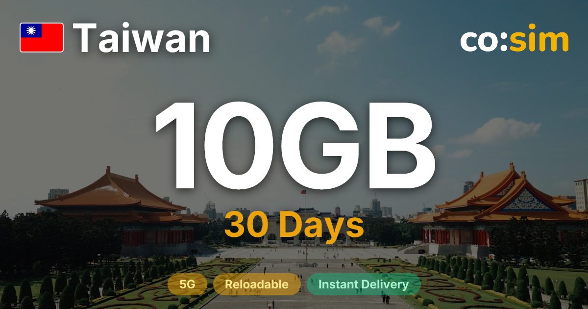 Taiwan eSIM — 10GB