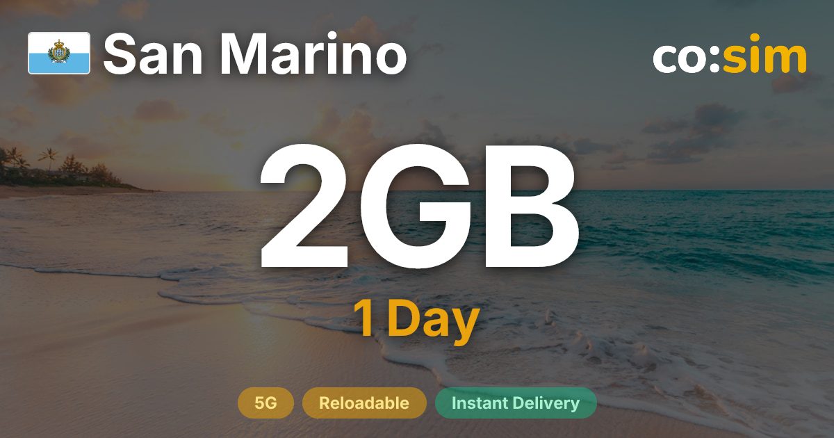 산마리노 eSIM — 2GB+∞