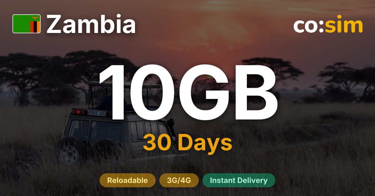 Zambia eSIM — 10GB